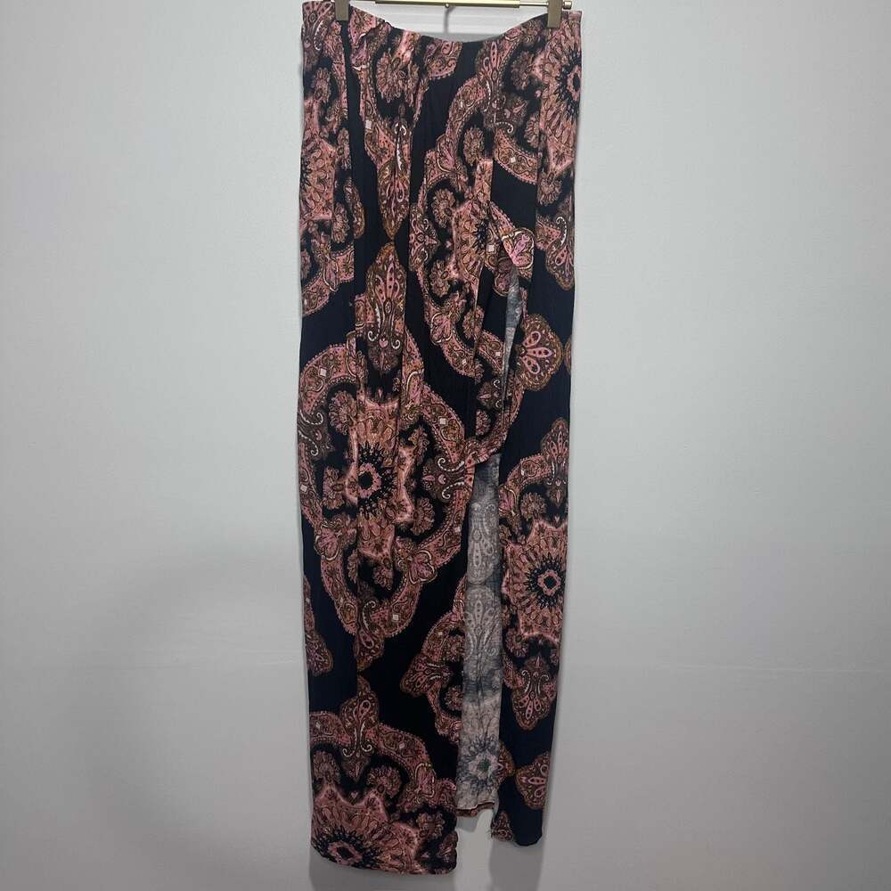 Free People Summer Fling Strapless Paisley Print Smocked Romper Dress, Sz S